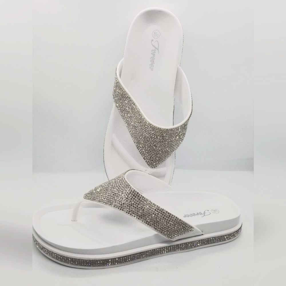 Silver bling sandal